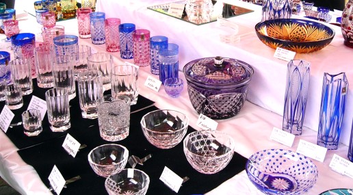 Edo Kiriko glass workshops